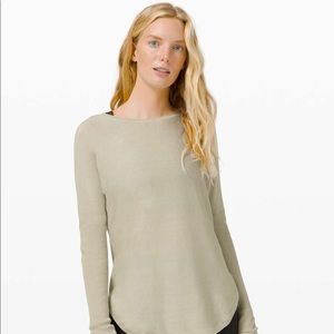 Lululemon Take It All In Sweater in Light Sage, 2